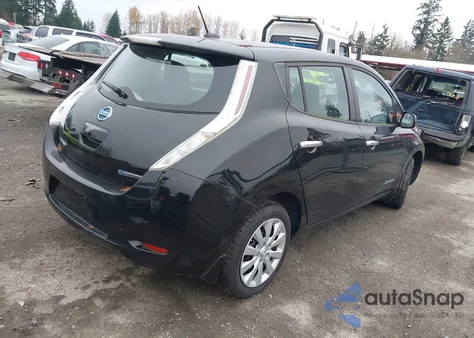 2017 Nissan Leaf S z USA, uszkodzony, nr VIN 1N4BZ0CPXHC301592